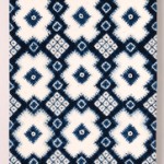 2015 藍染絞綿飾布　３４０×１１０