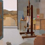 2015　イーゼルのある室内風景