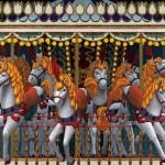 ＜メリーゴーランド＞162×194cm