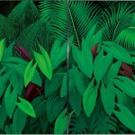 ＜熱帯植物園＞194×324cm