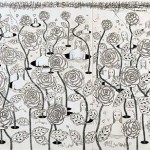 ＜黒と黒の間＞210×350cm