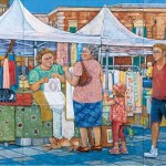 ＜休日魚市場＞227.3×341cm