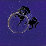 ＜絵馬 `15（月に遊ぶ）＞182×227cm