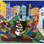 ＜水の街から＞　180×210cm