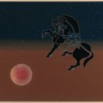 ＜絵馬 `16（鈍色の空に）＞　182×227cm