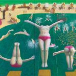 ＜プールサイド　Pool side＞　227.3×343.9cm