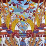 ＜メリーゴーランド＞ 194×162cm