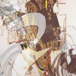 ＜シャーベット 016－08＞　200×200cm