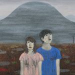 ＜雨の中＞　162×194cm