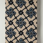 2011 藍染絞綿飾り布　324×112