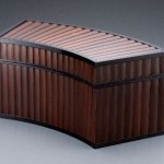 2012 扇形竹張箱　18×40×20