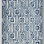 2012 藍染　綿　絞り布　370×103