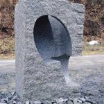 160×90×90cm　白御影石