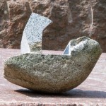 28×35×28cm　白御影石