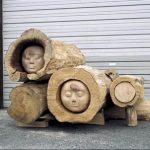 120×175×185cm　栗、水目