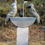 200×150×40cm　御影石、真鍮