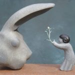 130×100×40cm　御影石