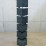 150×25×25cm　黒御影石、ステンレススチール