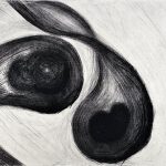 銅版画 (58x87cm)ドライポイント