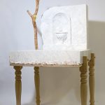 150×90×75cm　大理石、木 