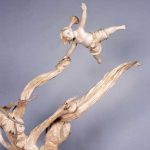 240×140×100cm　桧、白鉄刀木