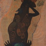 木版・コラグラフ (130 x 100cm)