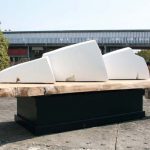 120×270×70cm　楠、大理石