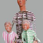 140×60×60cm　テラコッタ、合板、彩色