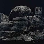 銅版・メゾチント ( 51.5cm X 72.8cm)