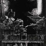 銅版・メゾチント ( 73cm X 52cm)