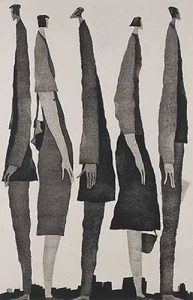 第81回 2007年 <今>木版 ( 85cm X 55cm)