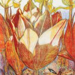 木版リトグラフ (110 x80 cm)