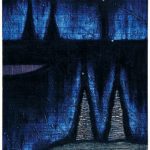 木版・コラグラフ (100cm X 69cm)