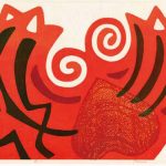 木版 ( 54cm X 75cm)