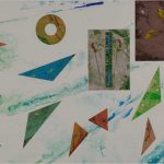 銅版・手彩色・箔 ( 54cm X 76cm)