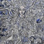 木版 ( 108cm X 90cm)