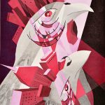 木版 ( 87cm X 59cm)