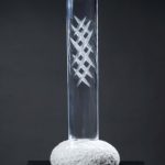 124×50×40cm　ガラス、大理石