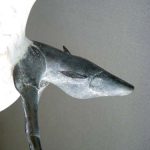 155×60×60cm　木、ブロンズ、鉄