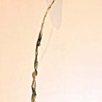 160×60×30cm　ブロンズ、木、鉄