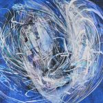 デジタル・シルクスクリーン・箔 ( 130 x 130cm )