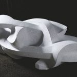 83×210×100cm　白御影石