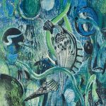 木版リトグラフ (91.5 x 65cm)