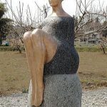 135×40×50cm　ブロンズ、花崗岩