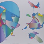 シルクスクリーン ( 90 x 120cm)