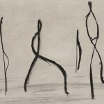 銅版画 (58 x 87cm) ドライポイント