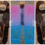 2016　雨の音、明日の海－16.3－ 216.2×296.3cm