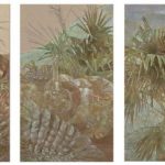 2016　 鳥のさえずる空の下には 162.1×344cm