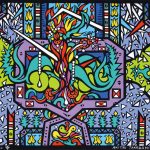 木版(ト版多色刷り）(52 x 70cm)