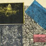 ドライポイント・木版 (96 x 58cm)